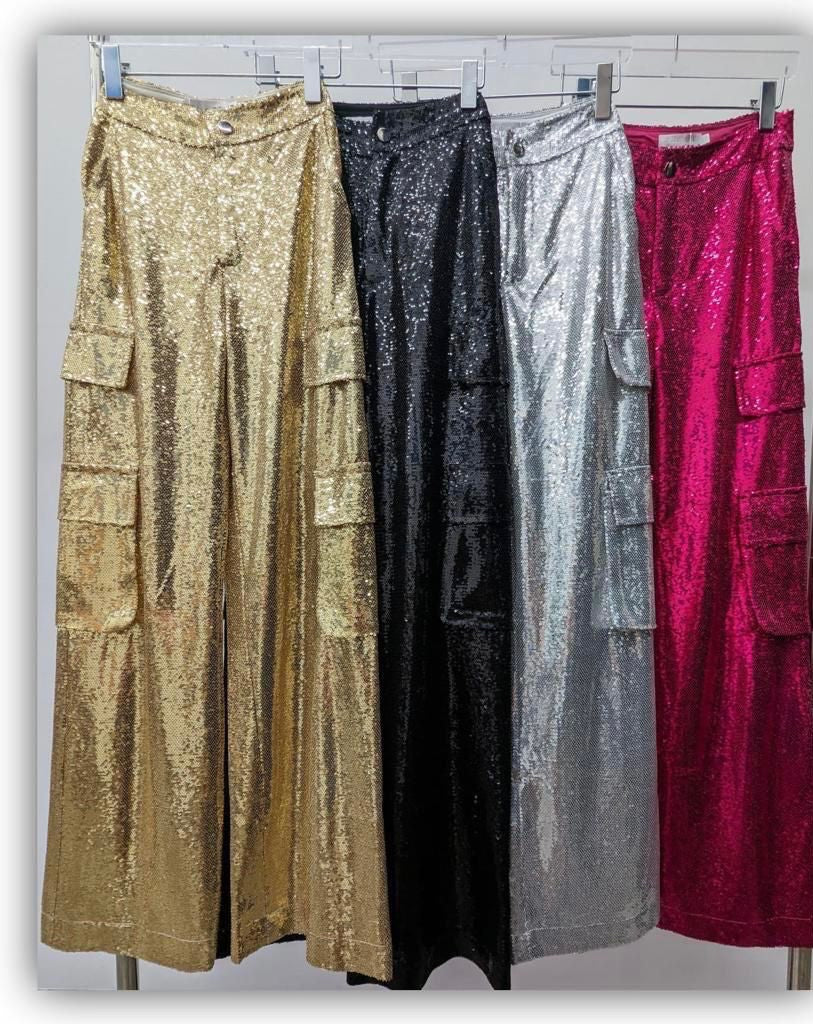 Sequins Cargo Pant