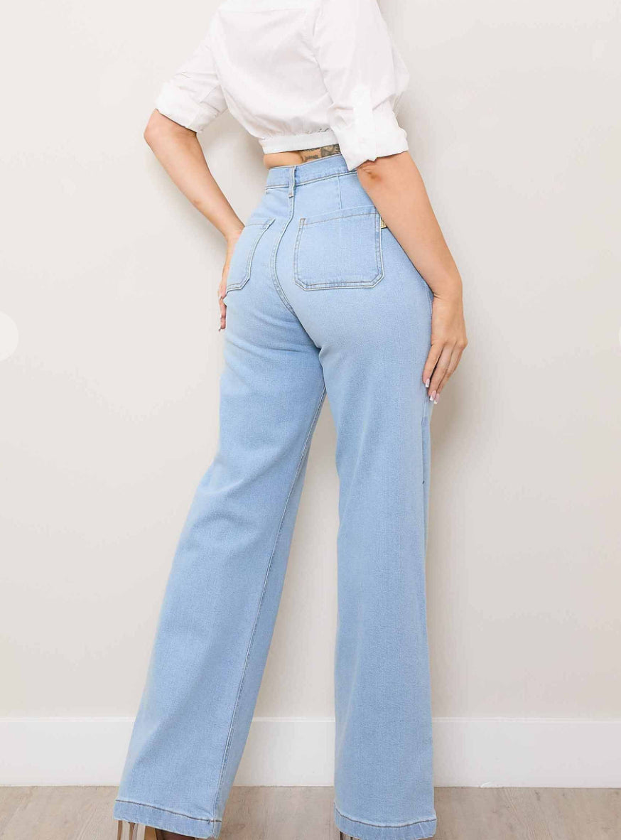 Square Front Pockets Jeans