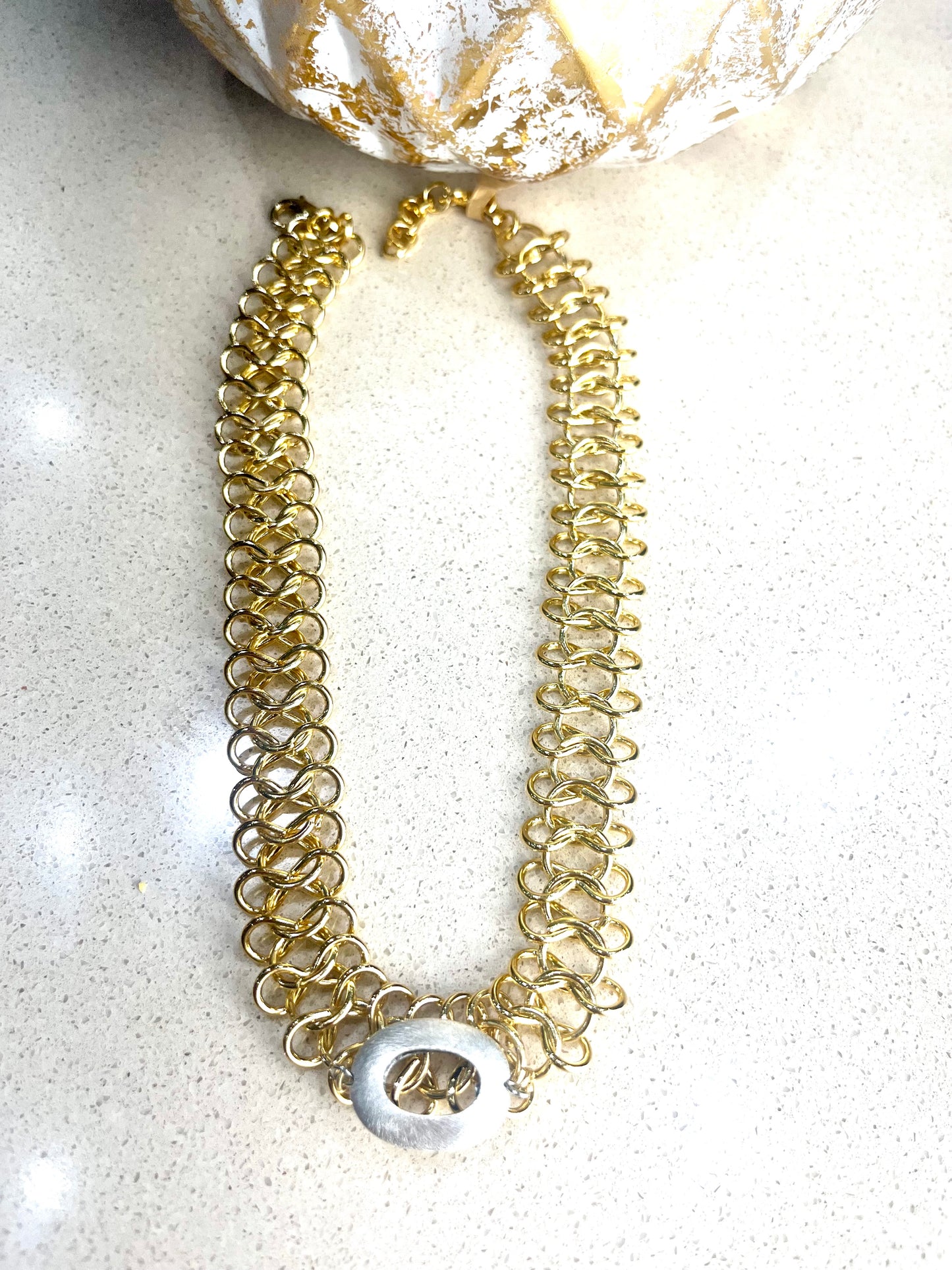 Two-Tone Turkey Short Necklace