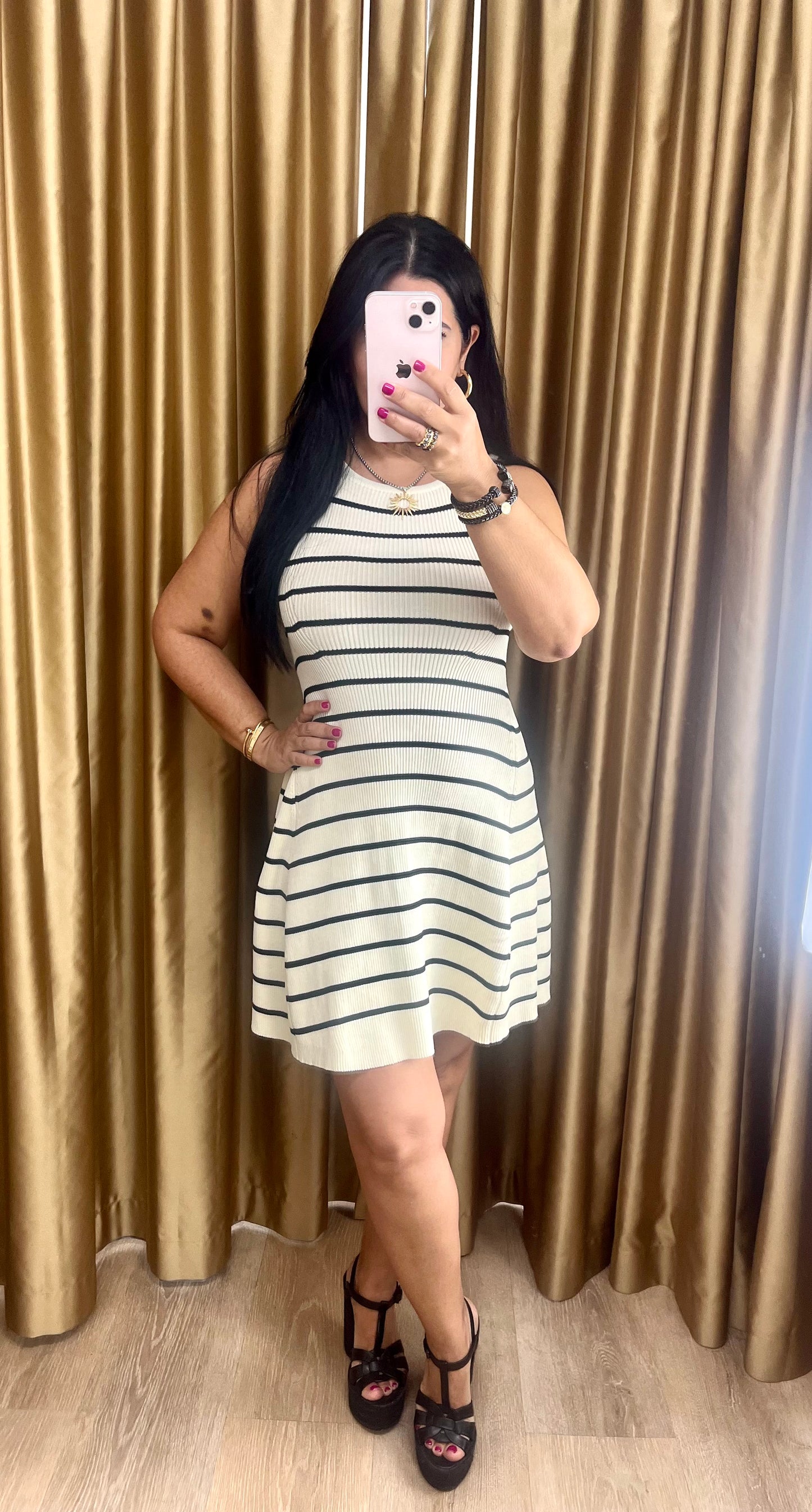 Stripes Short Dress
