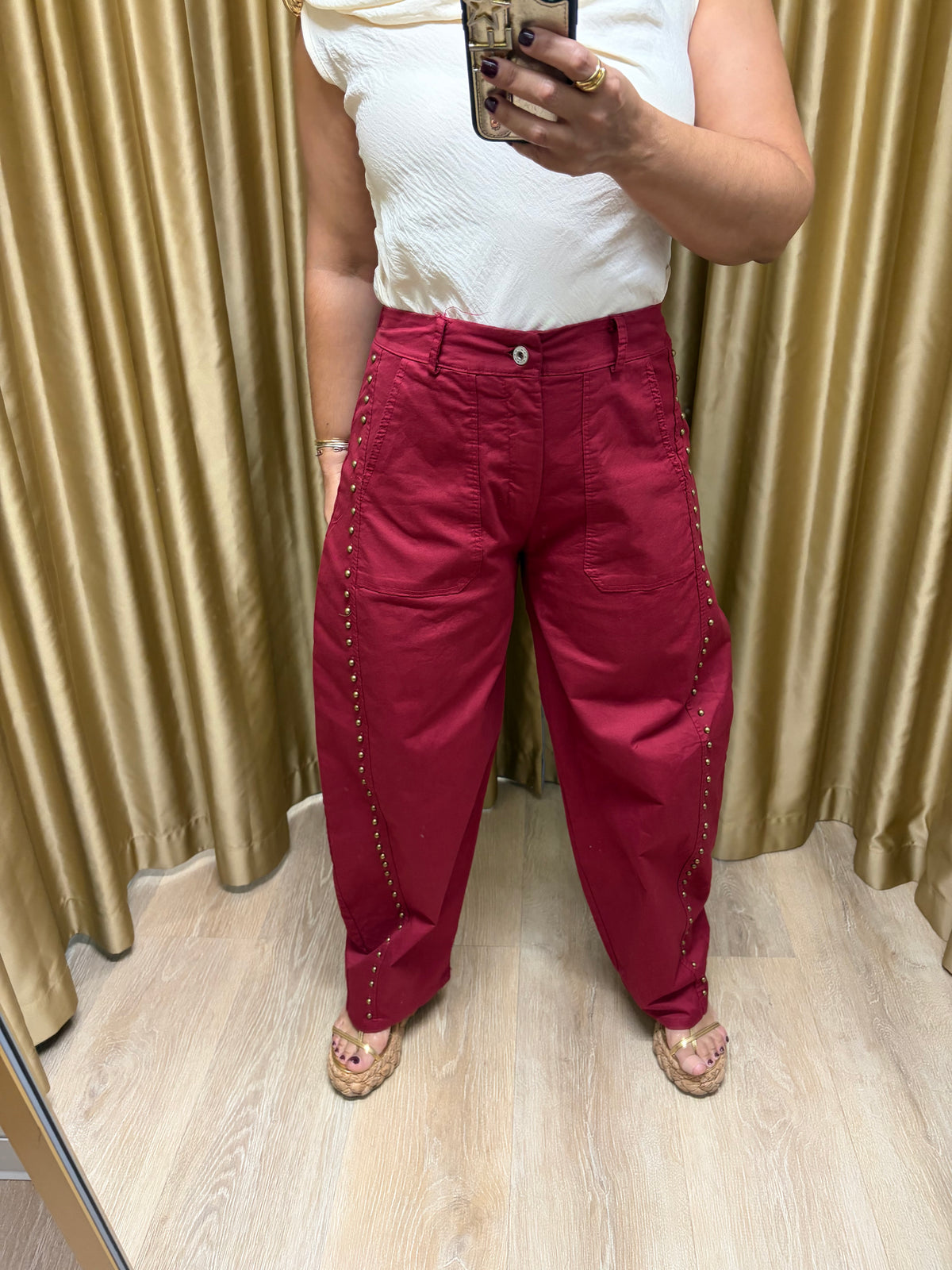 Studs Barrel Pants