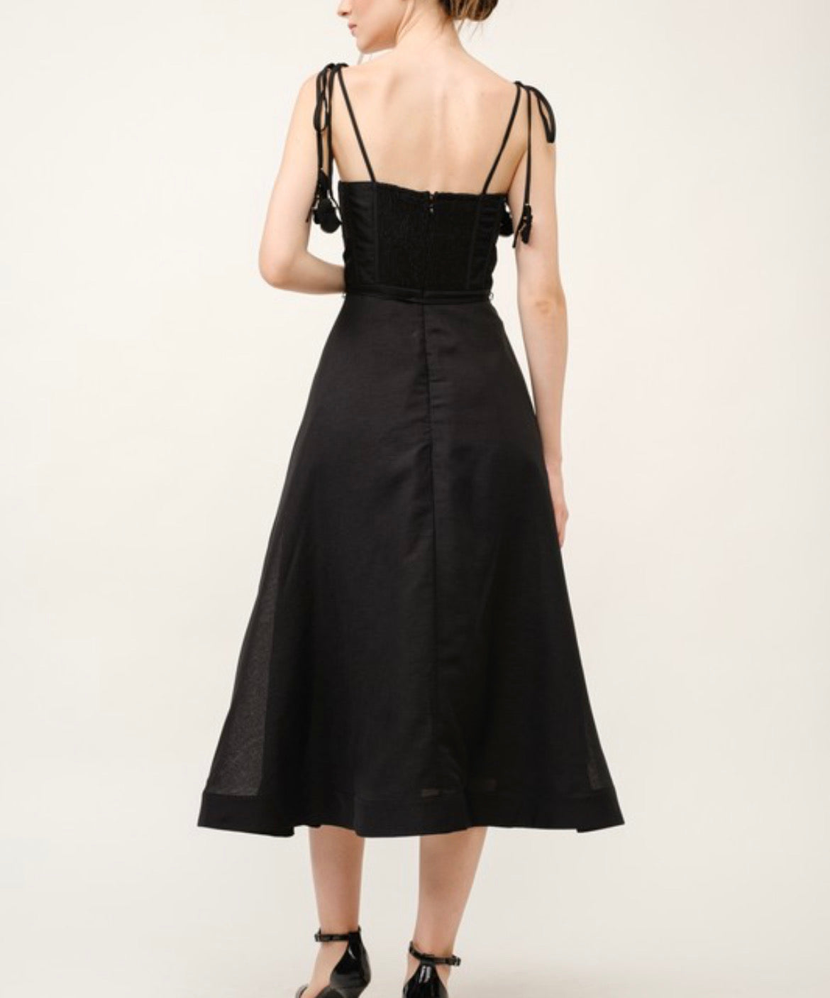 Sleeveless Corset Midi Dress