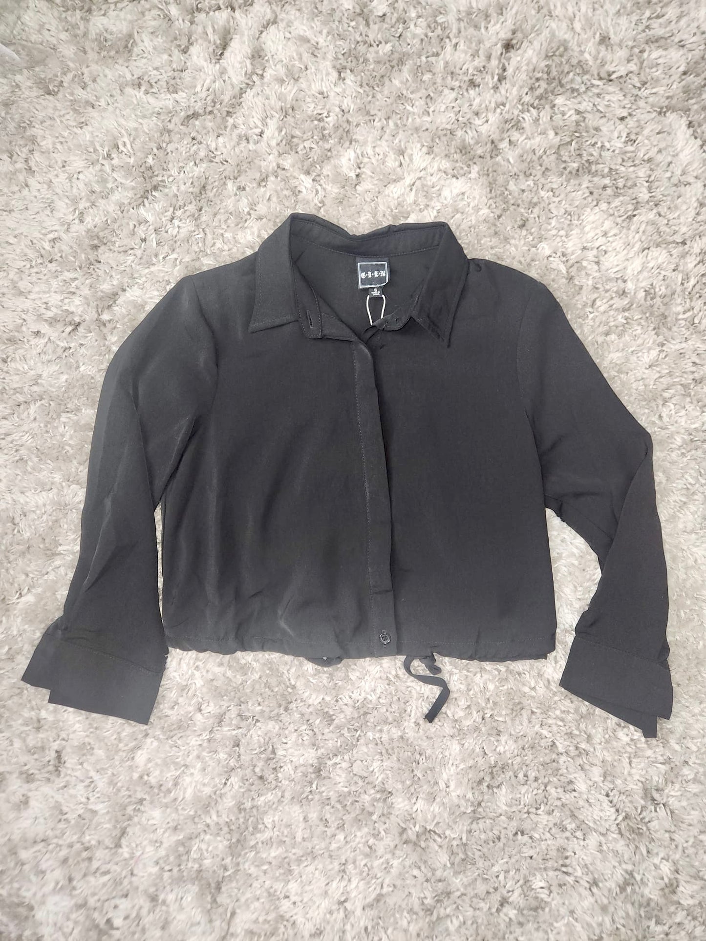 Long Sleeves Tie Blouse