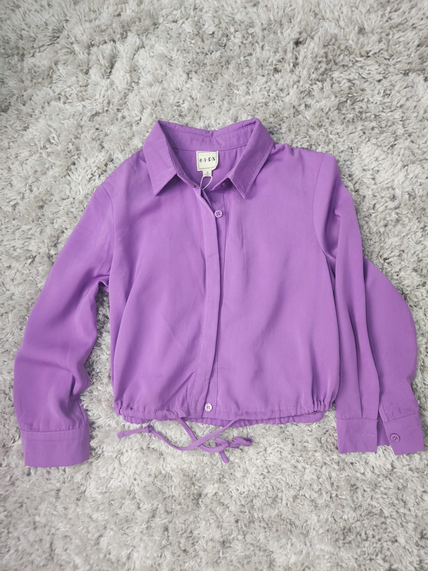 Long Sleeves Tie Blouse