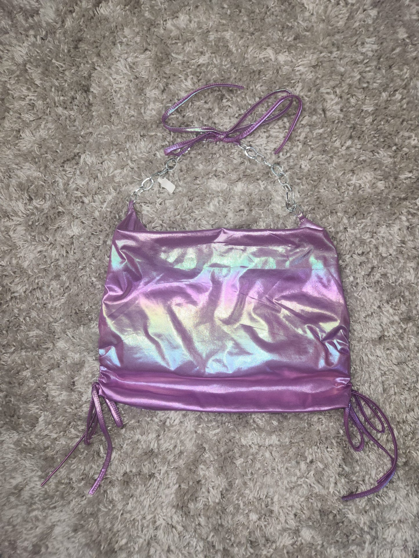 Irisident Metallic Purple Top