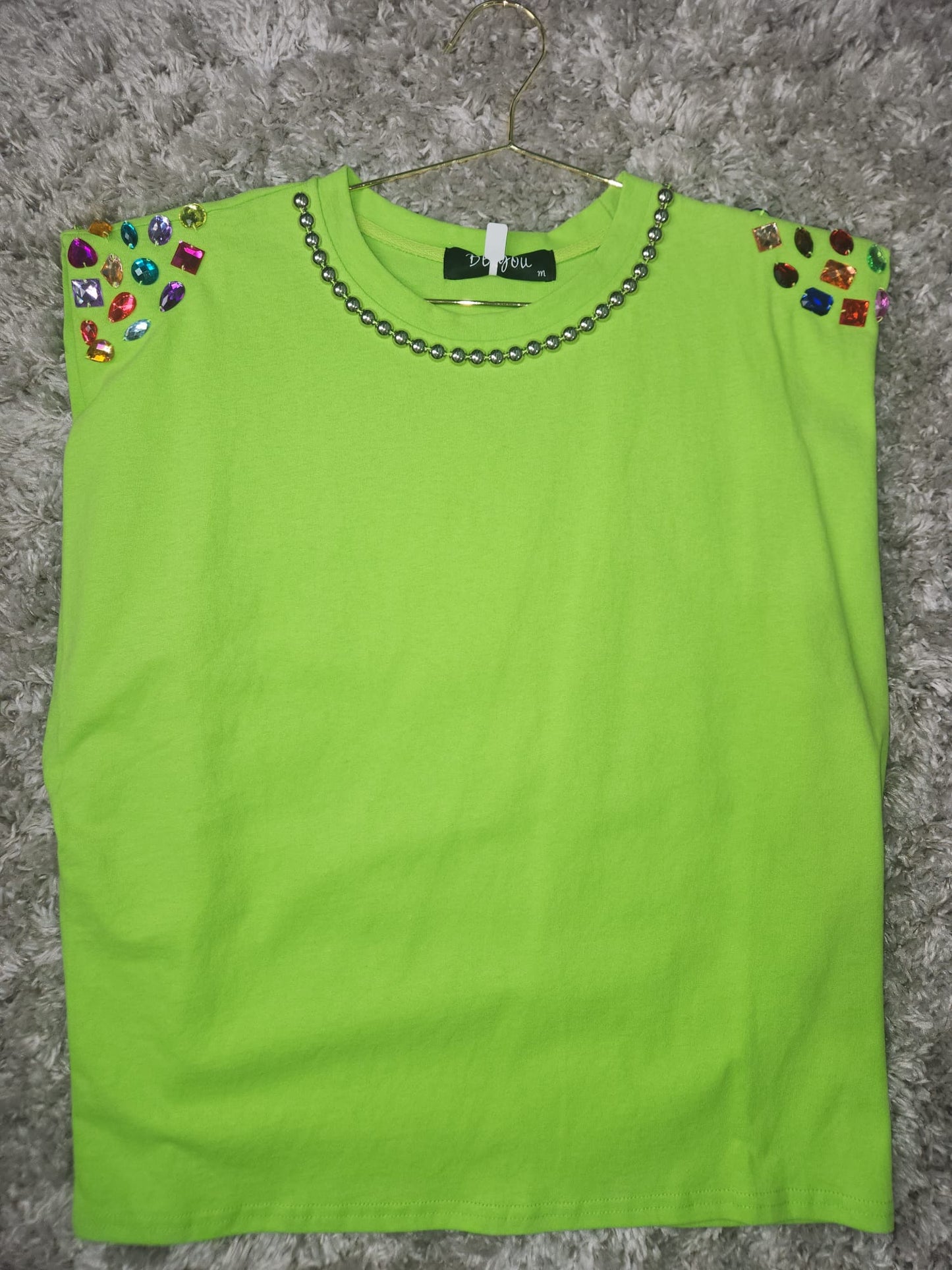Neon Green Stones Shirt