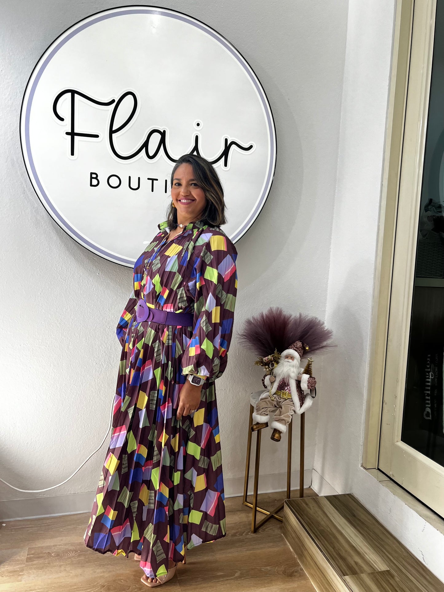 Pleated Maxi Dress