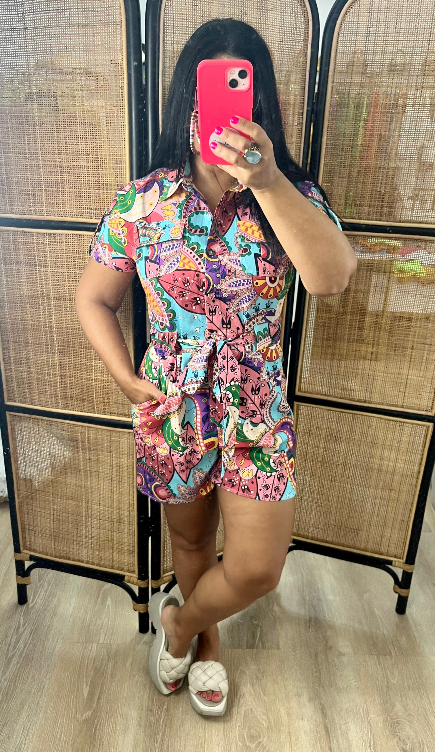 Groovy Print Romper