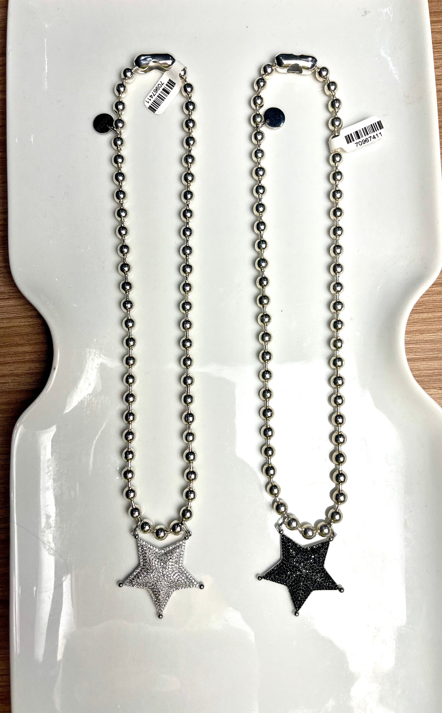 Silver Chain Star Necklace