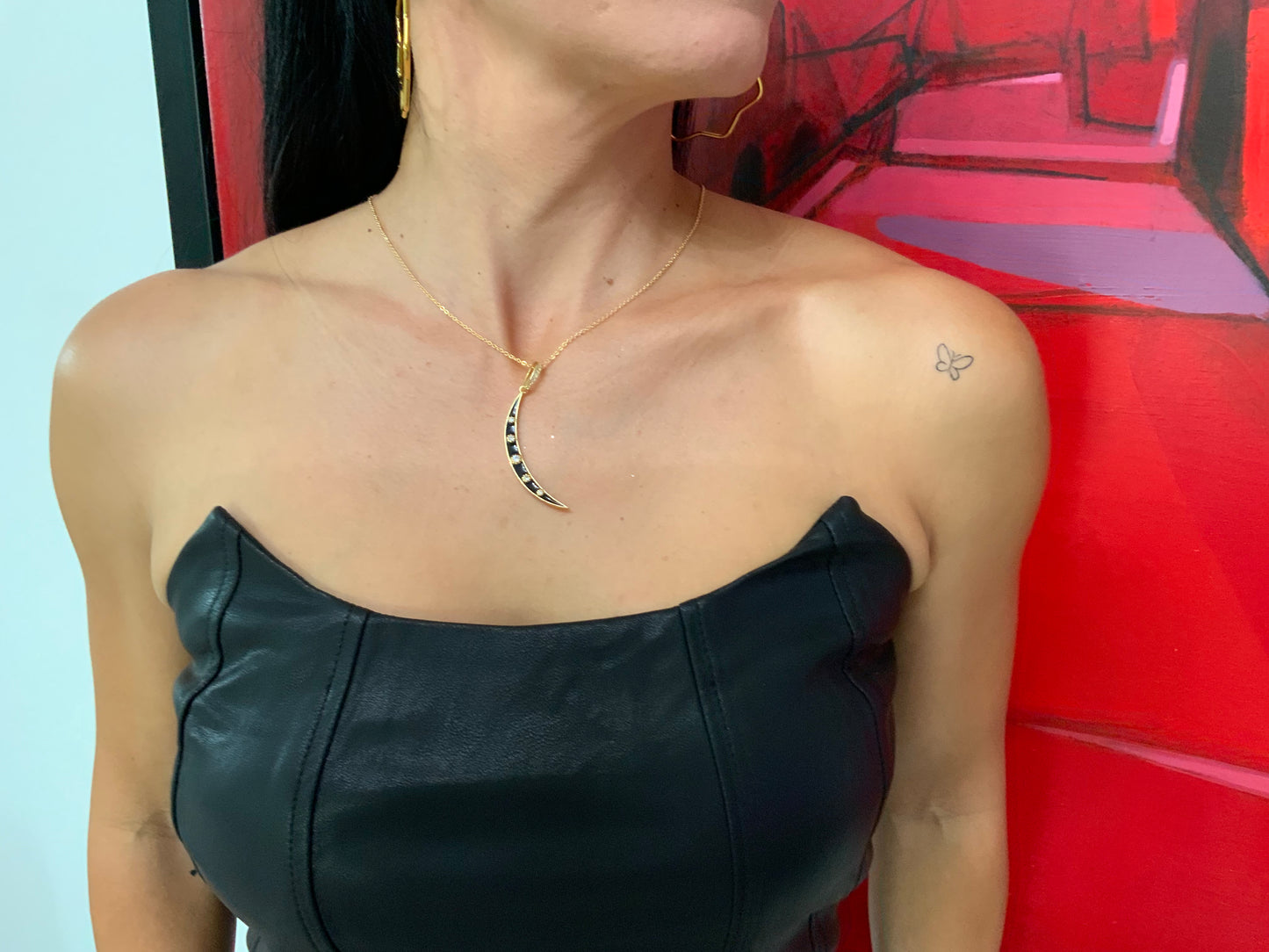 Pleather bustier