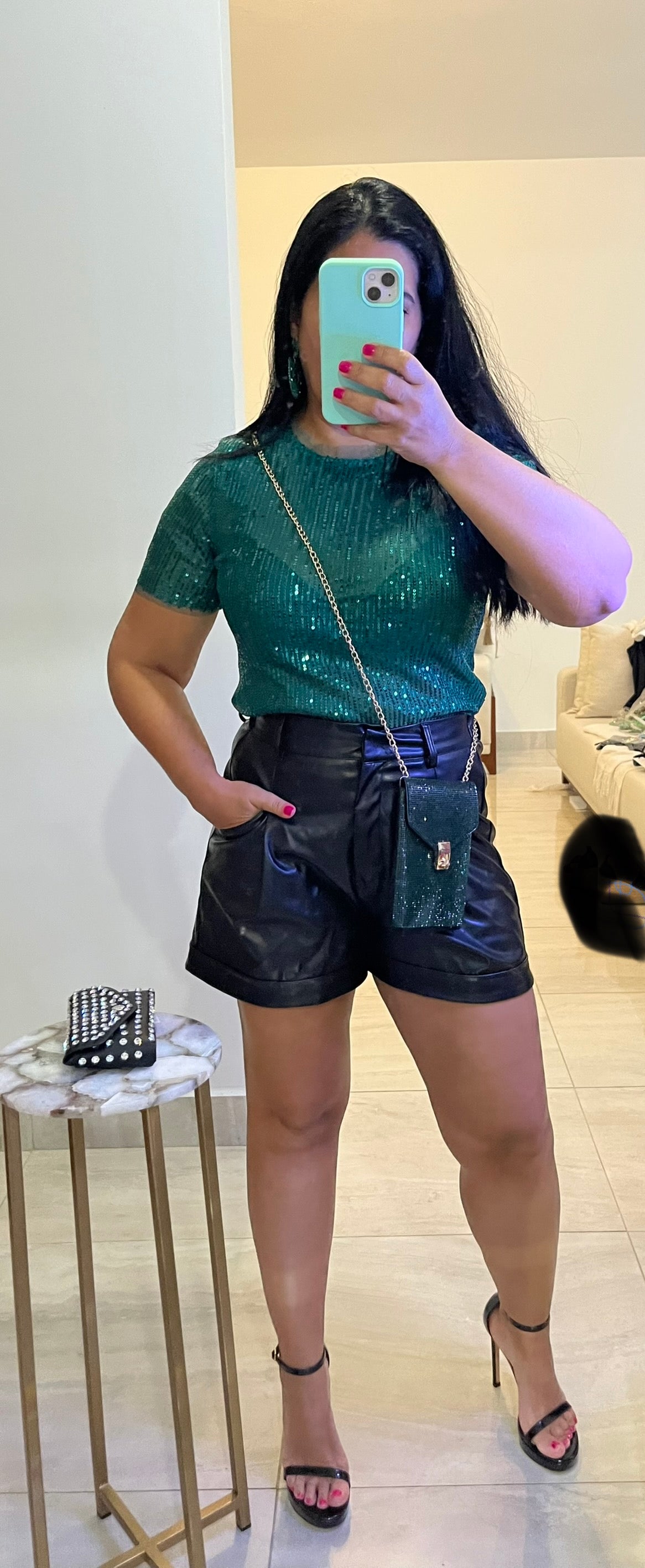 Pleather Shorts