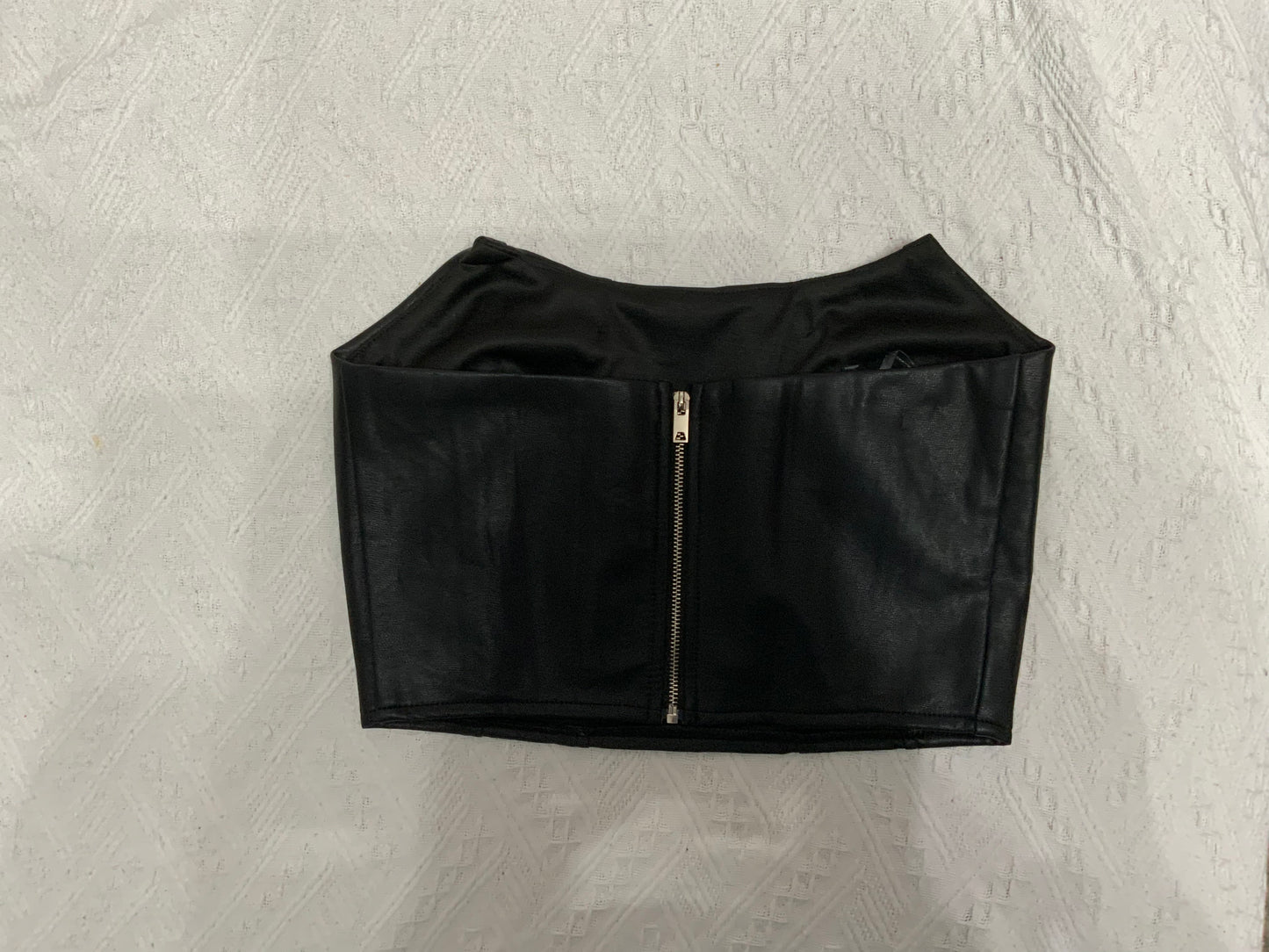 Pleather bustier