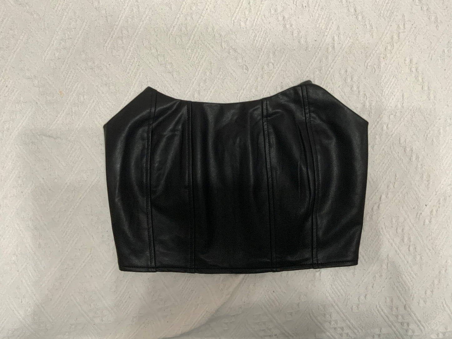 Pleather bustier