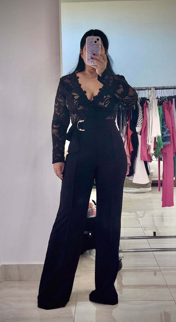 Black Lace Jumpsuit
