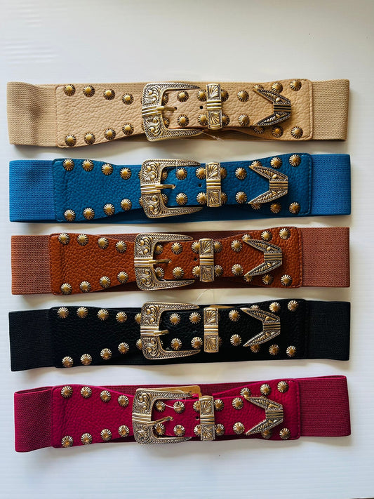 Gold Hardware Studs Belt