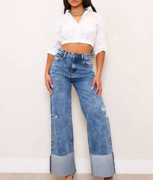 Cuff Up Jeans
