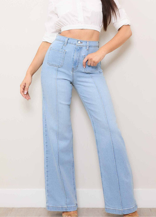 Square Front Pockets Jeans