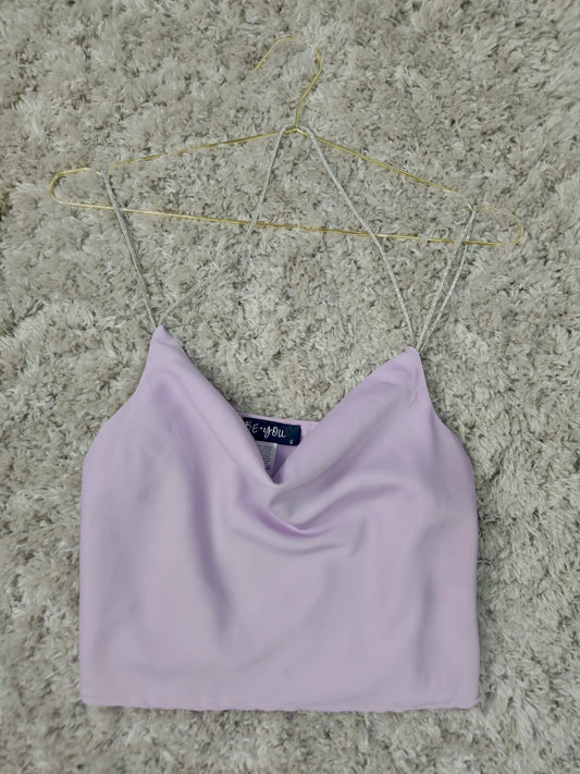 Crystal Straps Lilac Top