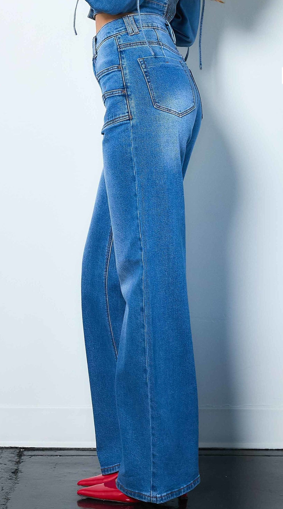 High Rise Double Pocket Jean