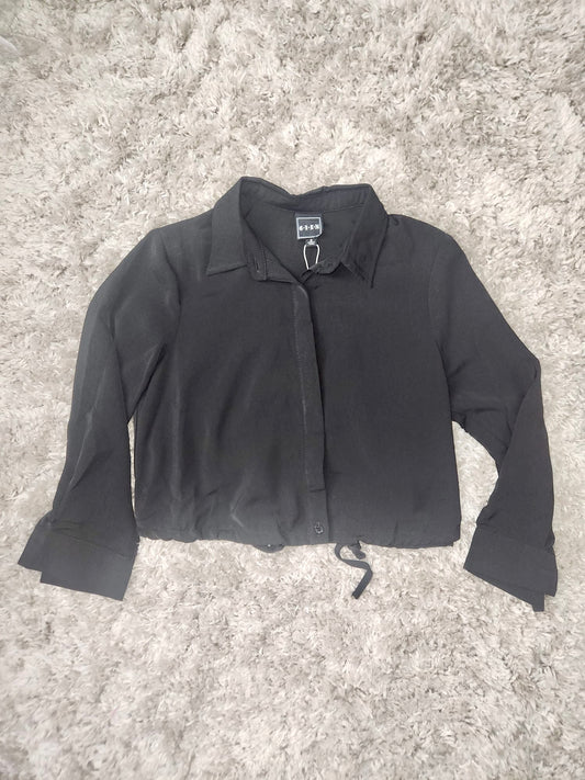 Long Sleeves Tie Blouse