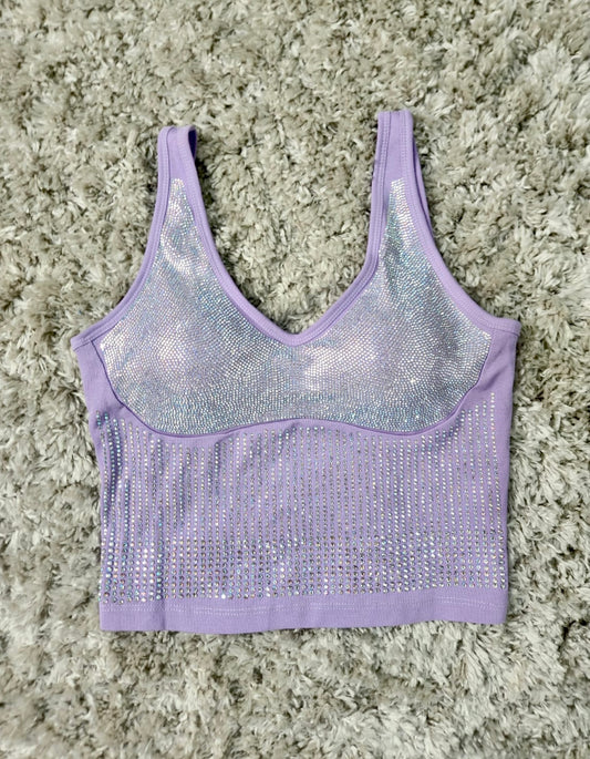 Lilac Crystals Top