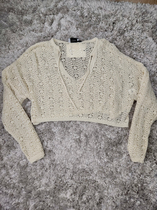 Cropped Beige Sweater