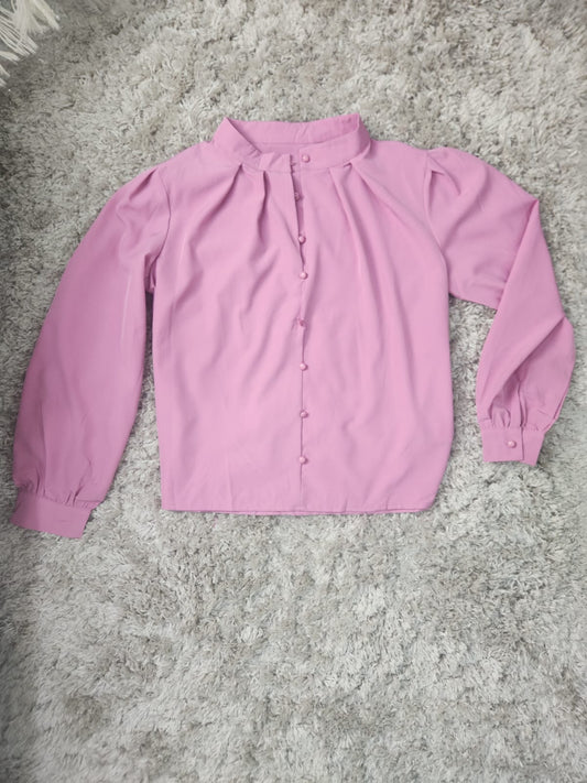 Pinks Long Sleeves Blouse