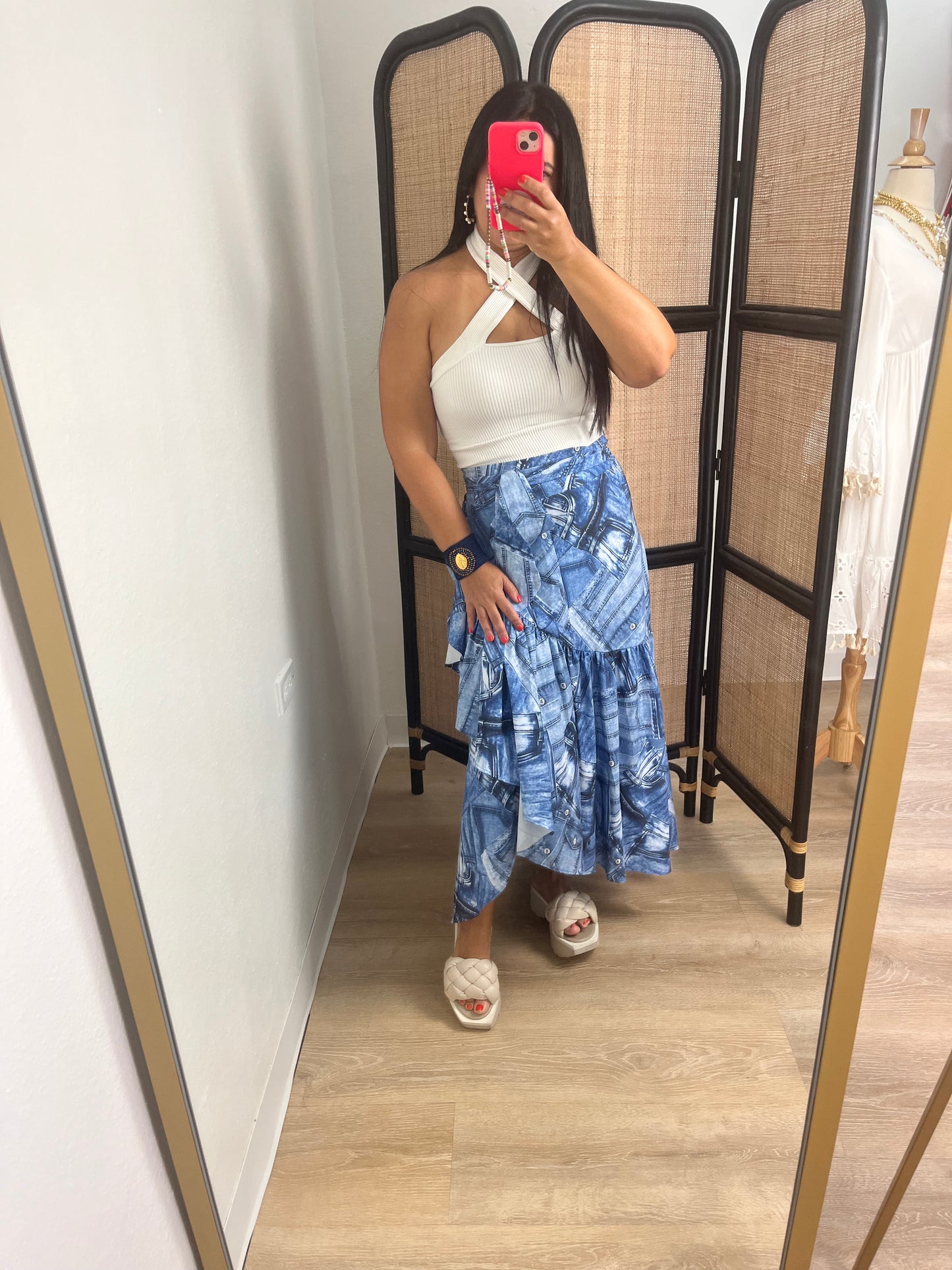 Wraparound Maxi Skirt