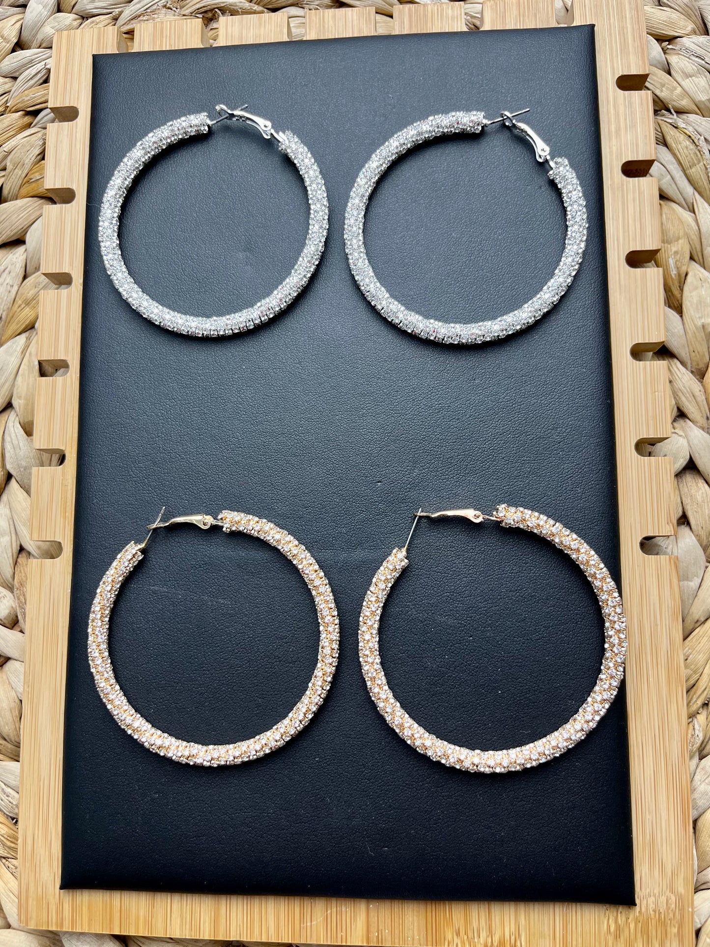 Crystal Hoops