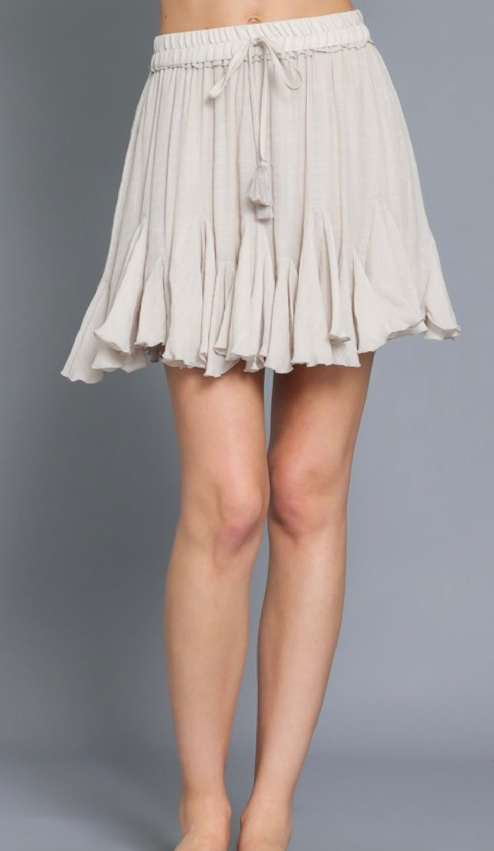 Sand flowy skirt