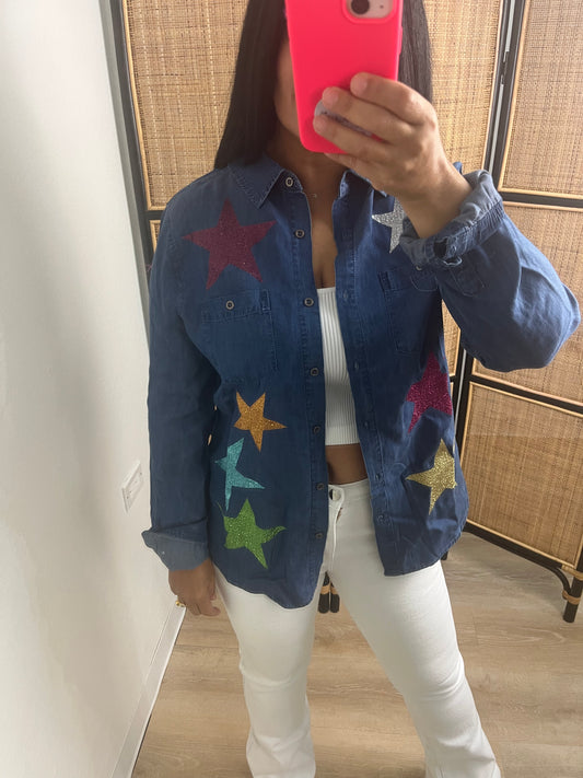 Stars Long Sleeves Blouse