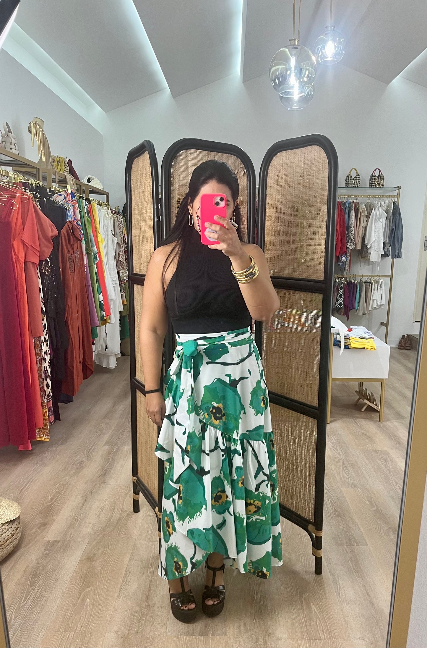 Wraparound Maxi Skirt