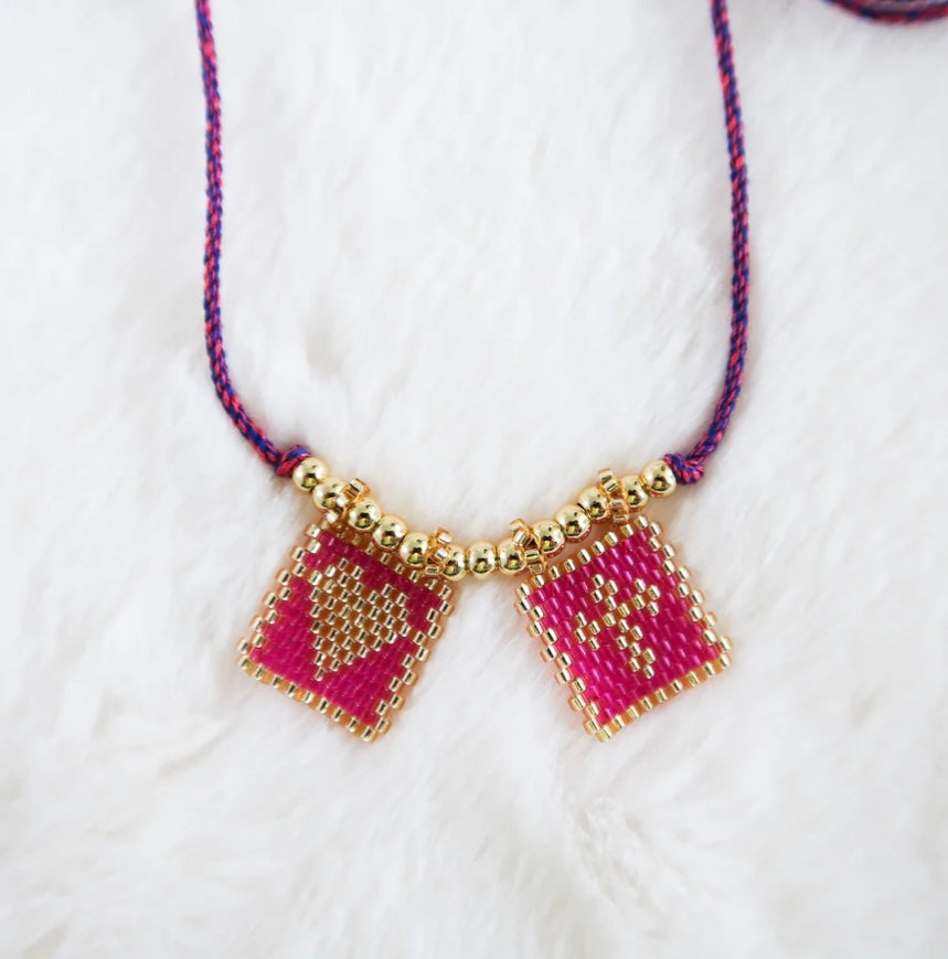 Heart + Cross Boho Necklace