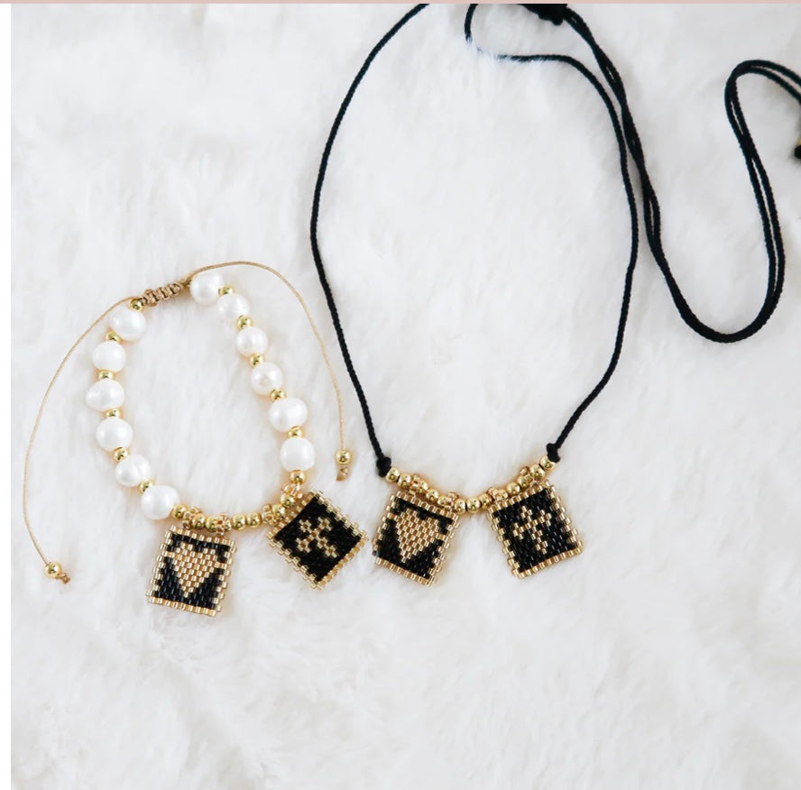 Heart + Cross Boho Necklace