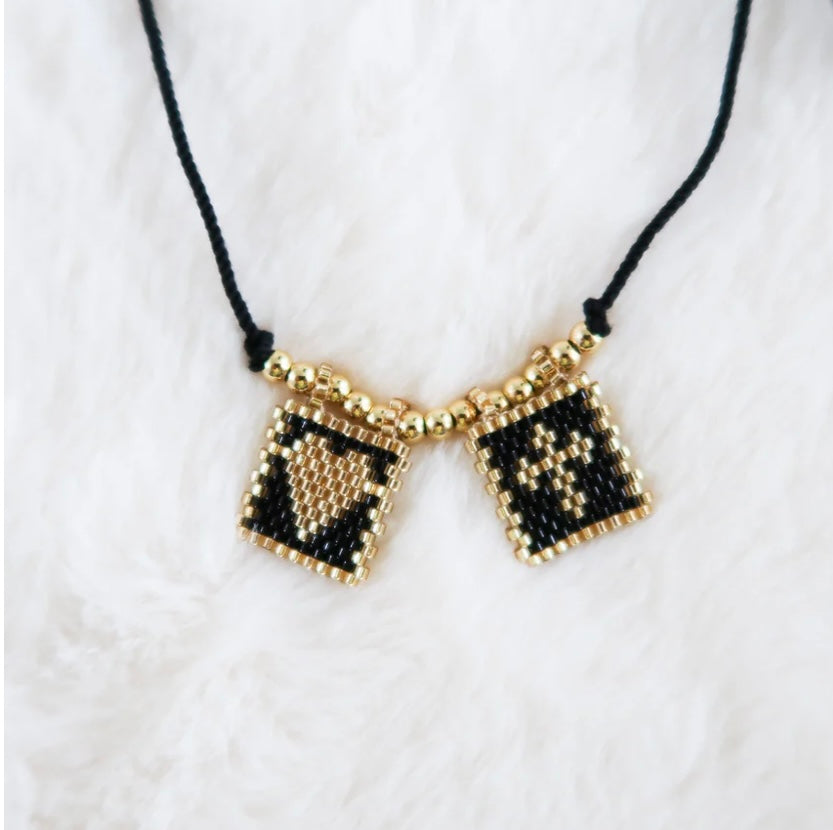 Heart + Cross Boho Necklace